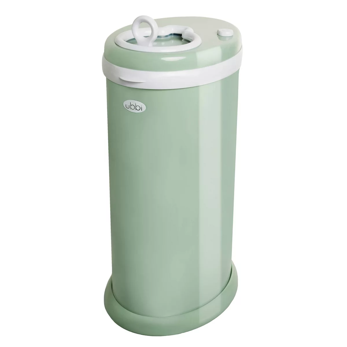 BIDONE PER PANNOLINI UBBI IN ACCIAIO INOX - VERDE SALVIA