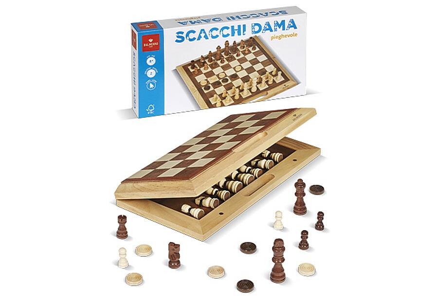 DAL NEGRO SCACCHI E DAMA PIEGHEVOLE IN LEGNO 053481
