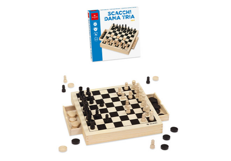 DAL NEGRO SCACCHI DAMA TRIA START 30 CM 053490