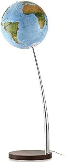 MAPPAMONDO GEOGRAFICO 37 CM VERTIGO BLUE - ILLUMINATO