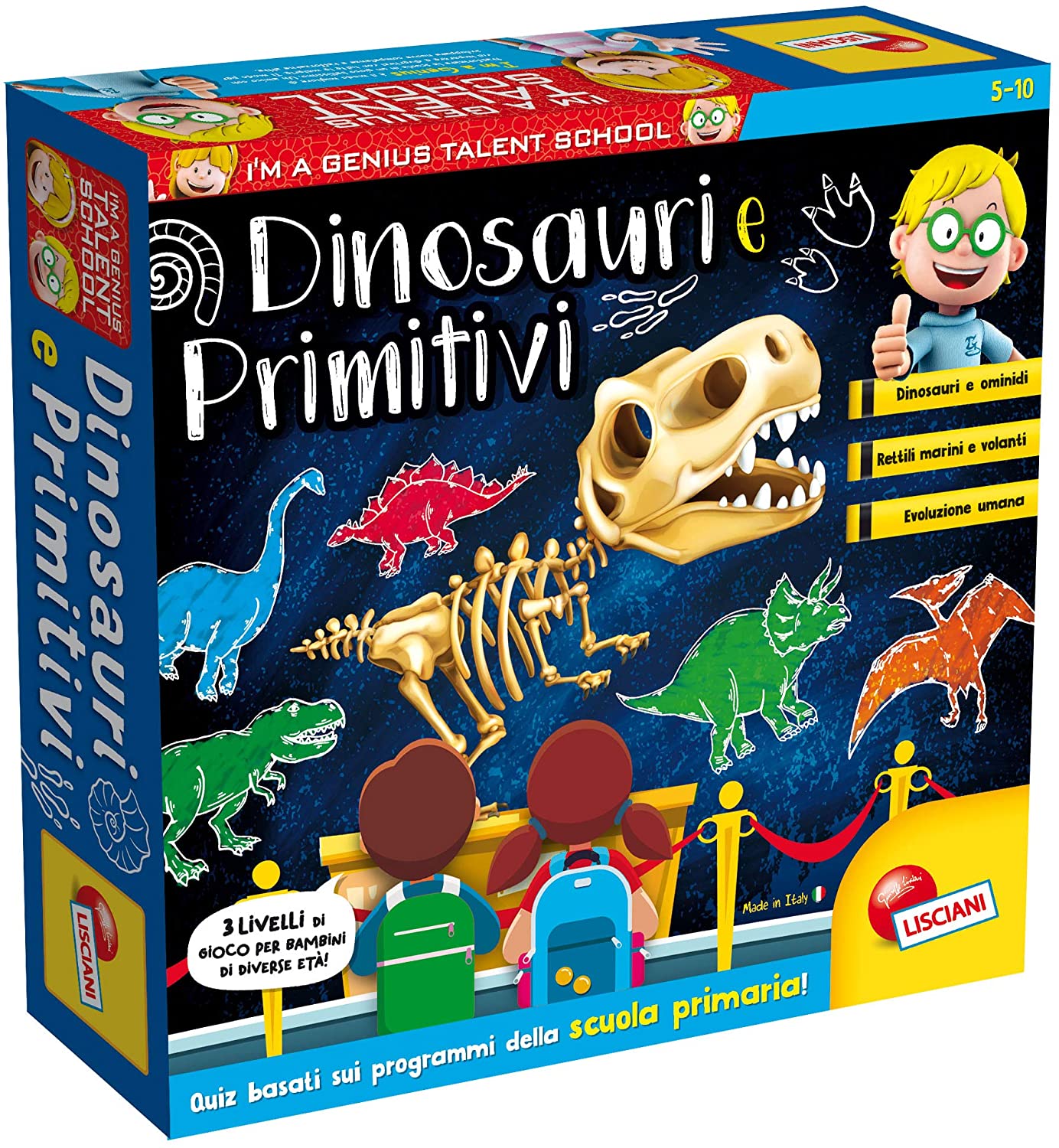 LISCIANI GIOCHI I'M A GENIUS DINOSAURI E PRIMITIVI 48922