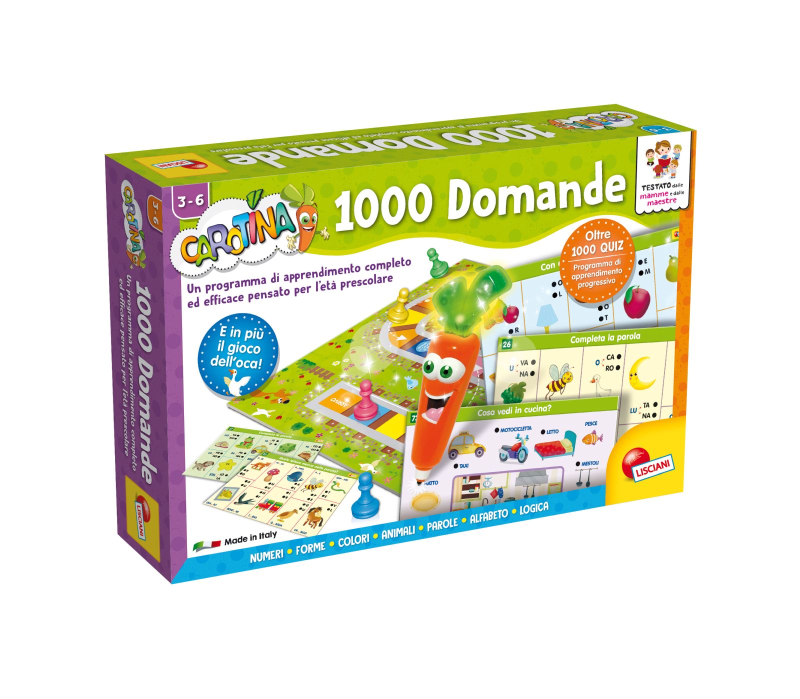 LISCIANI GIOCHI CAROTINA PENNA PARLANTE 1000 DOMANDE 49363