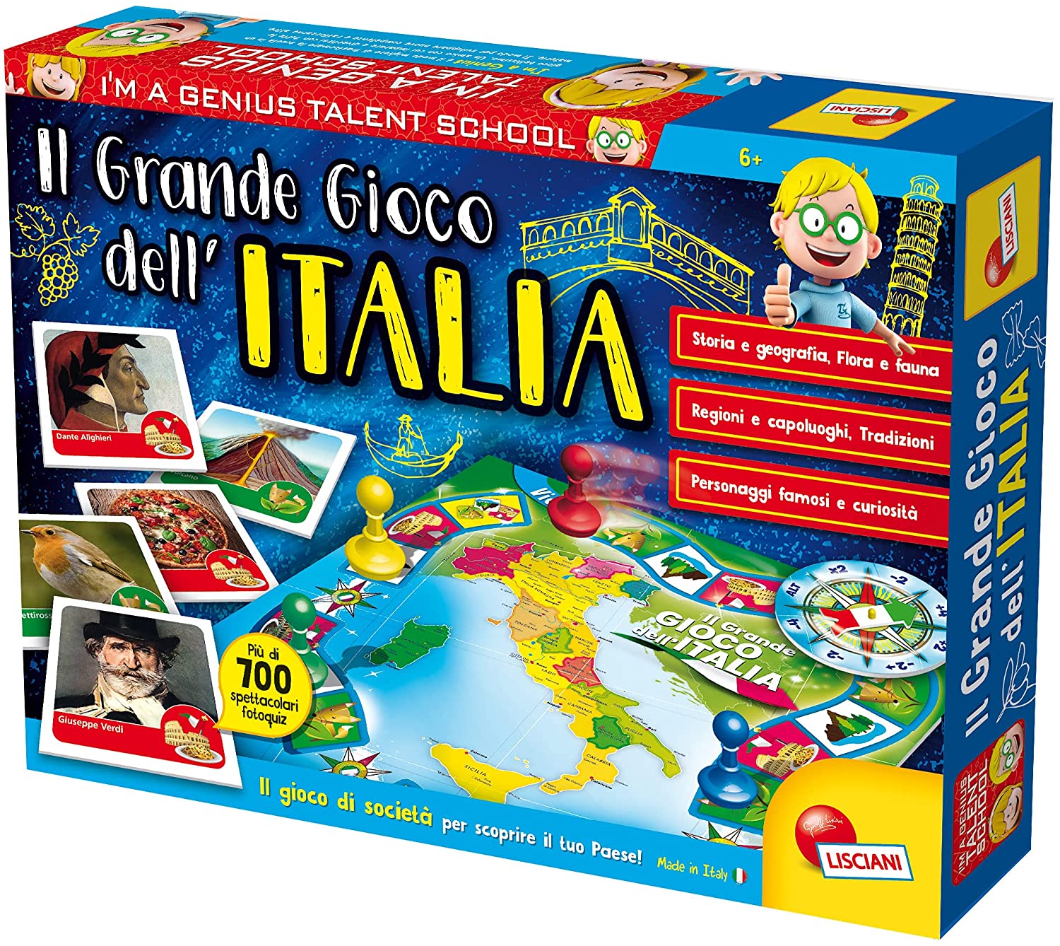 LISCIANI GIOCHI I'M A GENIUS IL GRANDE GIOCO DELL'ITALIA 56453