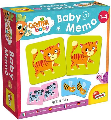 LISCIANI GIOCHI CAROTINA BABY MEMO ANIMALI 80045