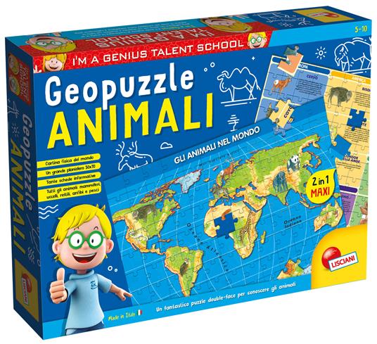 LISCIANI GIOCHI I'M A GENIUS GEOPUZZLE ANIMALI 80748