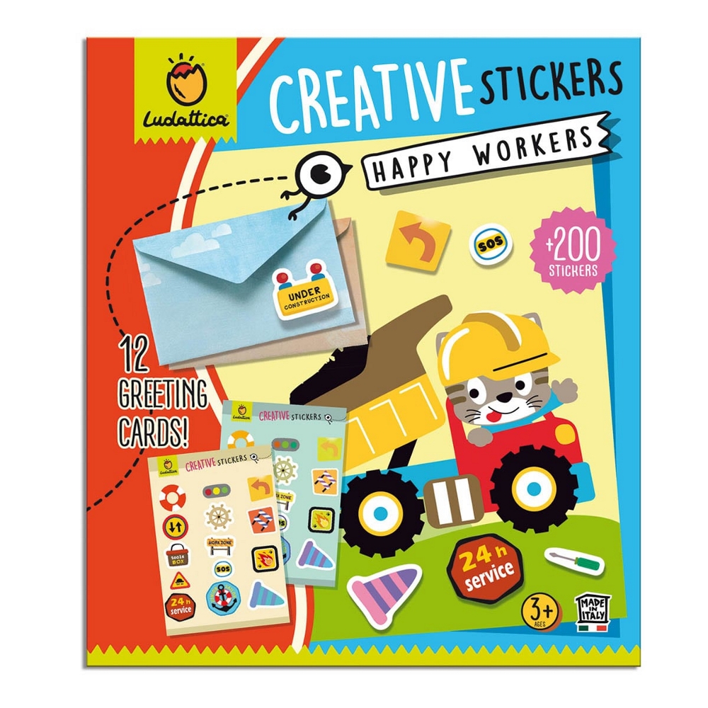 LUDATTICA CRATIVE STICKERS - HAPPY WORKERS 82070