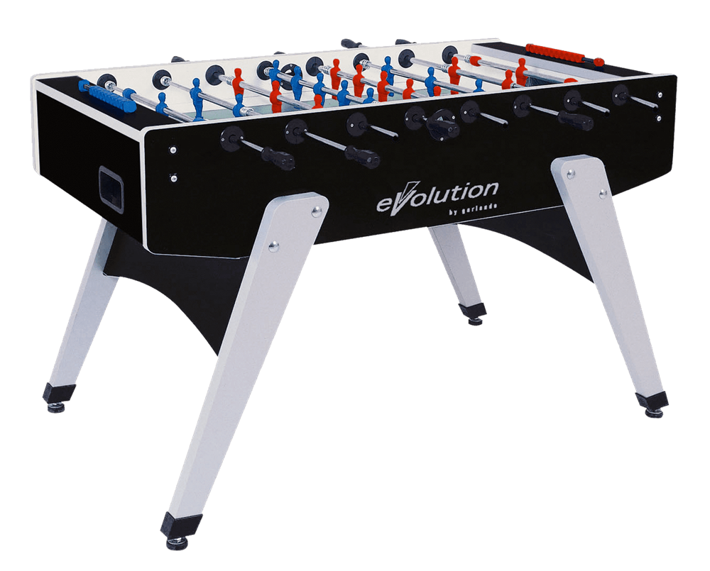 GARLANDO CALCIOBALILLA G-2000 EVOLUTION ASTE USCENTI PIANO DI GIOCO CORTO IN VETRO G2000NEUCVL