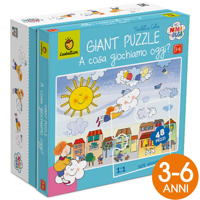 LUDATTICA GIANT PUZZLE NINA E OLGA A COSA GIOCHIAMO OGGI? 21122