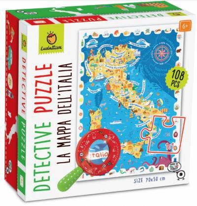 LUDATTICA LA MAPPA D'ITALIA DEDECTIVE PUZZLE 108PZ 22174