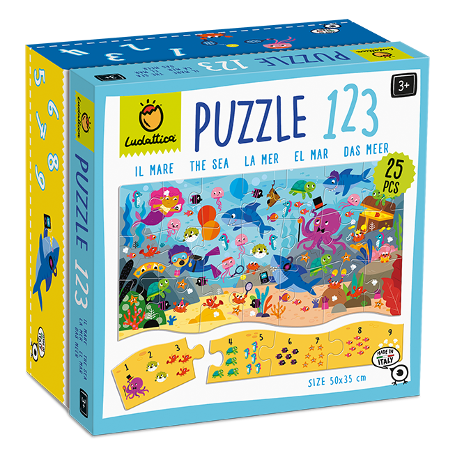 LUDATTICA IL MARE – PUZZLE 123 25PZ 22501