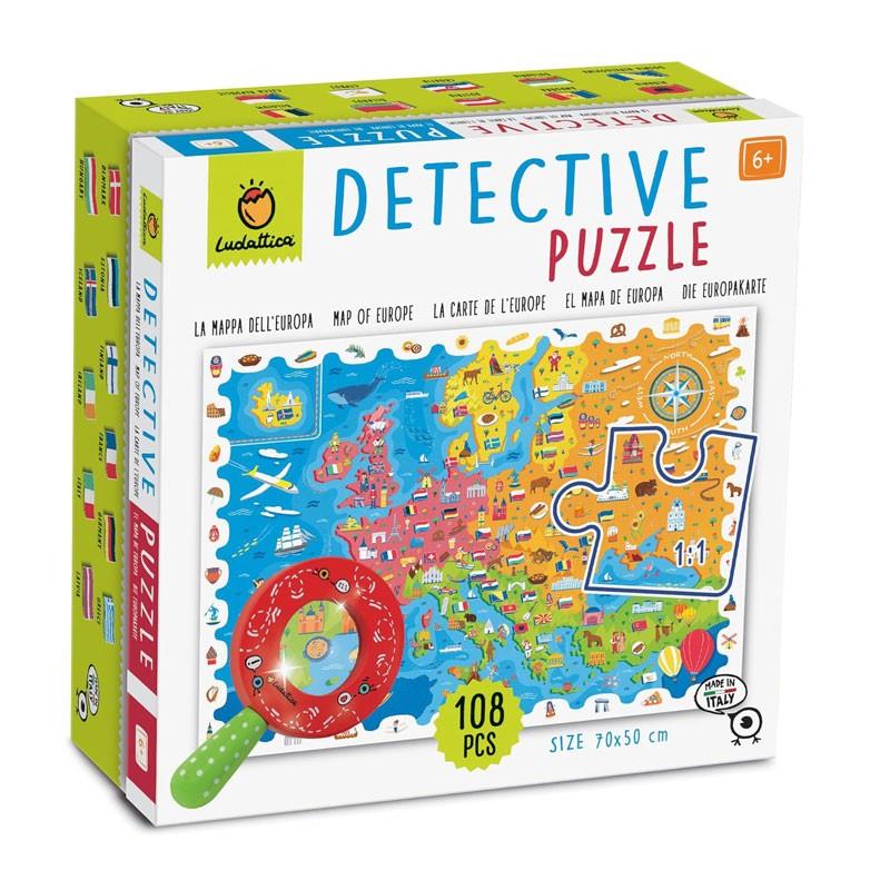 LUDATTICA LA MAPPA DELL’EUROPA 108PZ DETECTIVE PUZZLE 22761