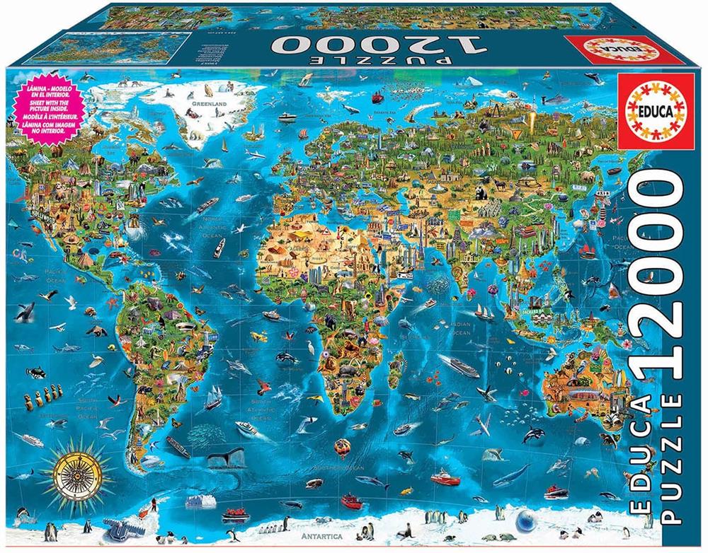 EDUCA PUZZLE MERAVIGLIE DEL MONDO 12000 PZ. 19057