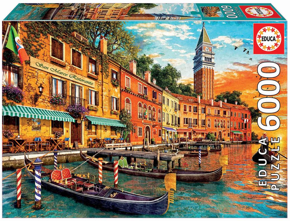 EDUCA PUZZLE TRAMONTO A SAN MARCO - SUNSET TO SAN MARCOS - 6000 PZ 19286