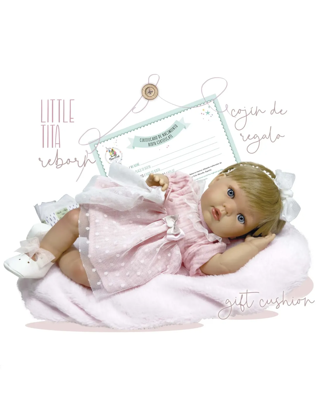 NINES D'ONIL BAMBOLA LITTLE TITA REBORN 40 CM 0260