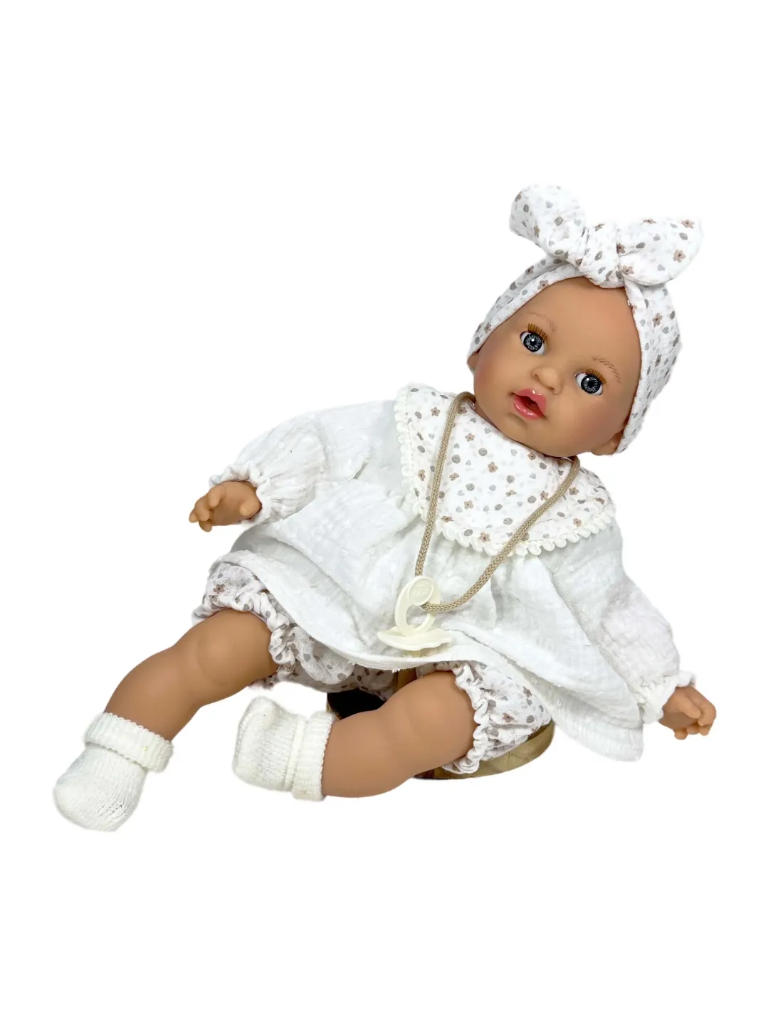 NINES D'ONIL BAMBOLA ÁLEX WHITE MUSELIN 40 CM 4153