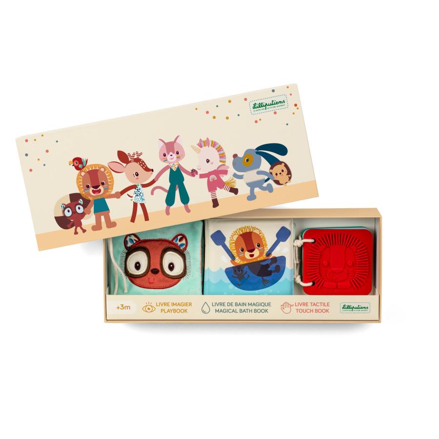 LILLIPUTIENS JACK SET DI 3 LIBRI SENSORIALI 83655