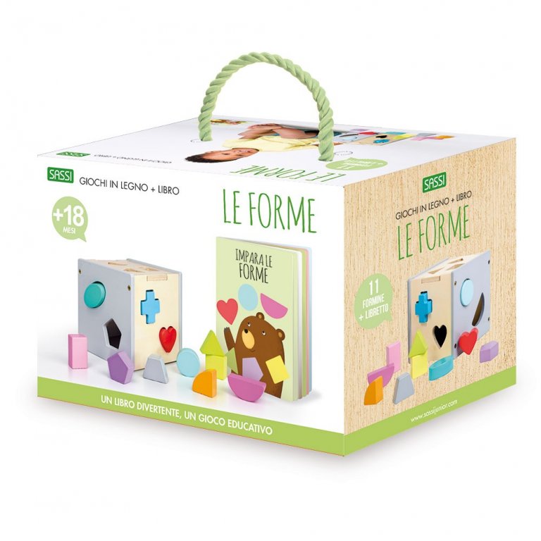 SASSI EDITORE LE FORME - WOODEN TOYS AND BOOK