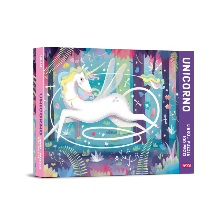 SASSI EDITORE 100 PIECE PUZZLE - UNICORNO