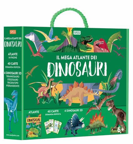 SASSI EDITORE IL MEGA ATLANTE DEI DINOSAURI - EDIZIONE A COLORI