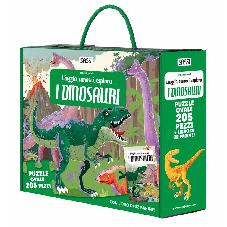 SASSI EDITORE VIAGGIA, CONOSCI, ESPLORA. I DINOSAURI PUZZLE 205PZ