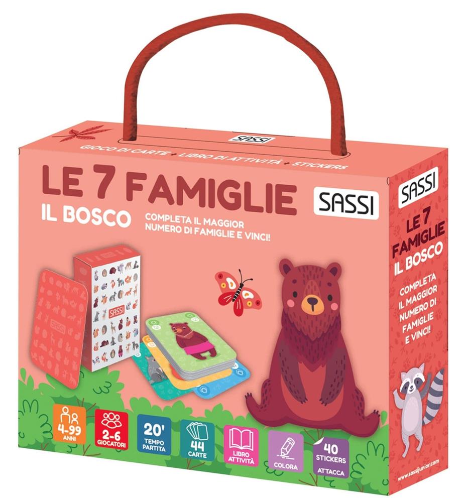 SASSI EDITORE LE SETTE FAMIGLIE - IL BOSCO - CARTE DA GIOCO