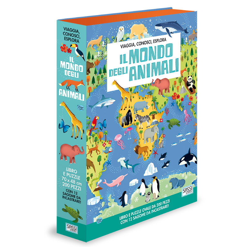 SASSI EDITORE VIAGGIA, CONOSCI, ESPLORA. IL MONDO DEGLI ANIMALI di M. Gaule, E. Tomè, I. Trevisan, V. Bonaguro