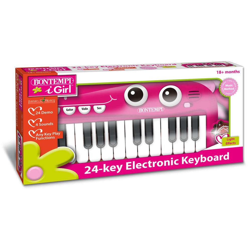 BONTEMPI TASTIERA ELETTRONICA A 24 TASTI I-GIRL FUXIA 12 2472