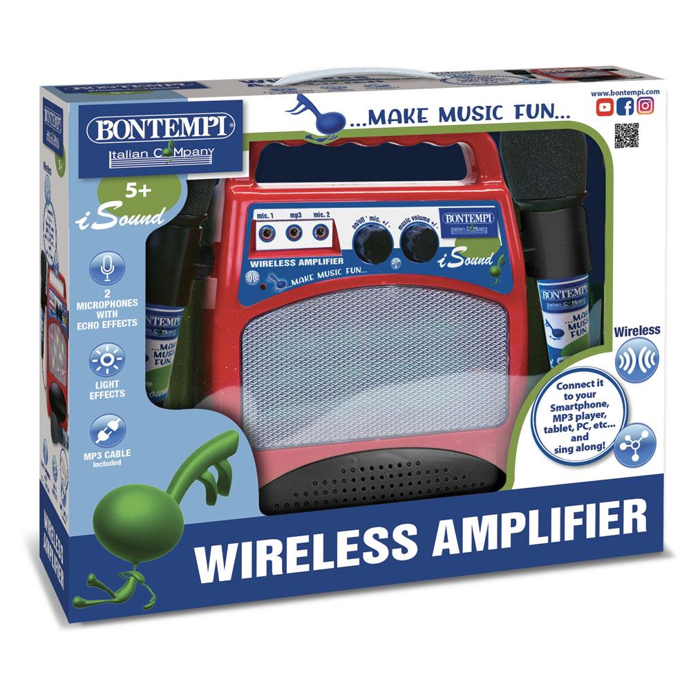 BONTEMPI AMPLIFICATORE WIRELESS CON 2 MICROFONI I-PLAY 48 6000