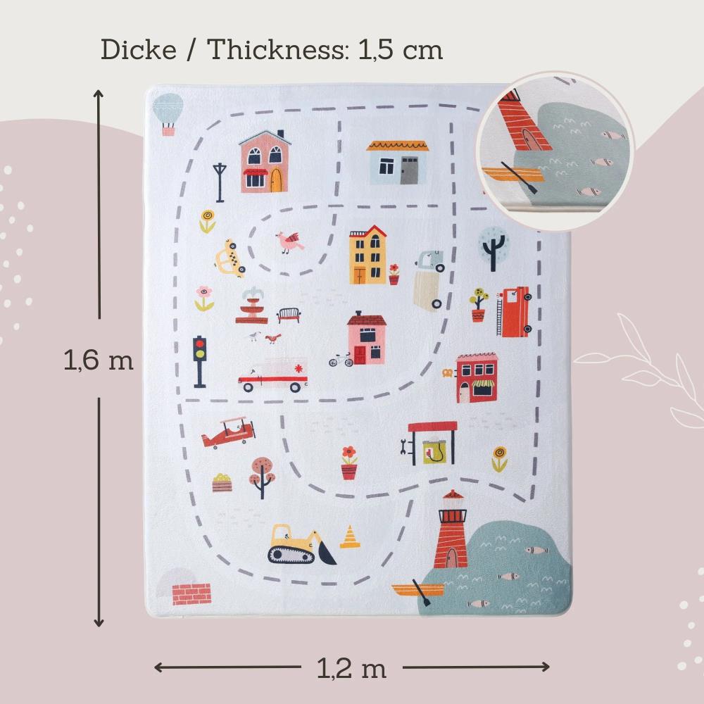 HAKUNA MAT TAPPETINO ''NUVOLA'' IN VELLUTO 160X120 CM - CITTÀ