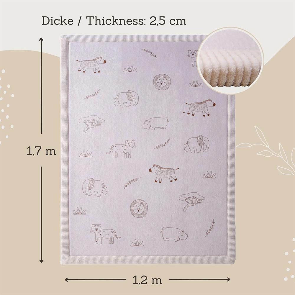 TAPPETINO ''NUVOLA'' IN VELLUTO 170X120 CM - SAFARI