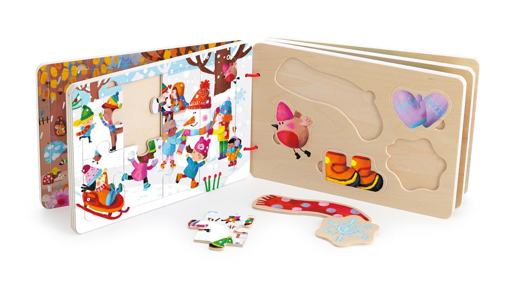 VILAC LIBRO PUZZLE IN LEGNO - LE 4 STAGIONI 7911