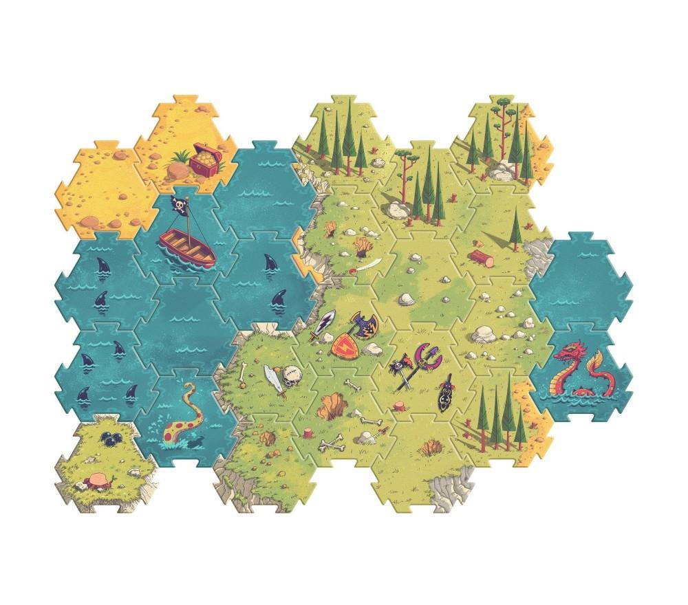 DJECO GIANT PUZZLE-BATTLE -30 PCS DJ06847