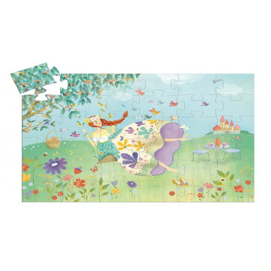 DJECO  SILHOUETTE PUZZLE - LA PINCIPESSA DI PRIMAVERA 36PZ DJ07238