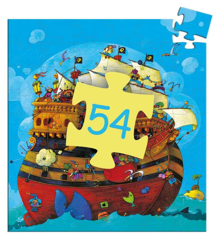 DJECO SILHOUETTE PUZZLE - BARBAROSSA'S BOAT 54PZ DJ07241