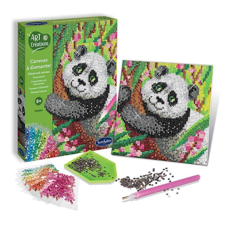 SENTOSPHÈRE PANDA - TELA DIAMANTATA 20350