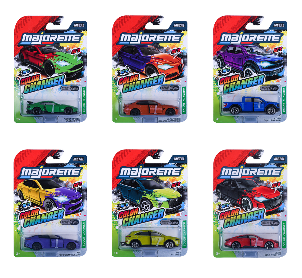 MAJORETTE COLOR CHANGERS PREMIUM CARS ASSORTITE