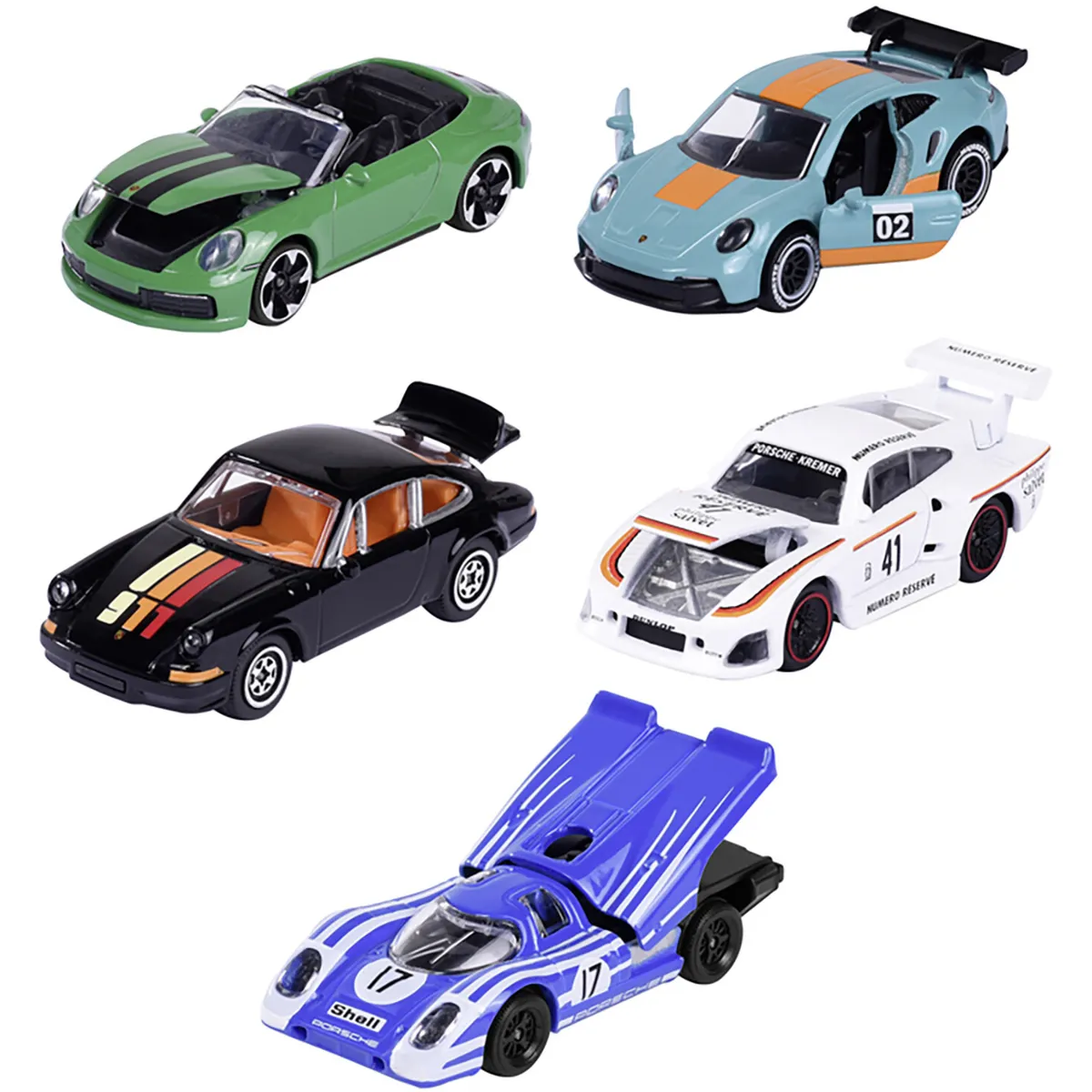 MAJORETTE PORSCHE 5 PZ GIFTPACK