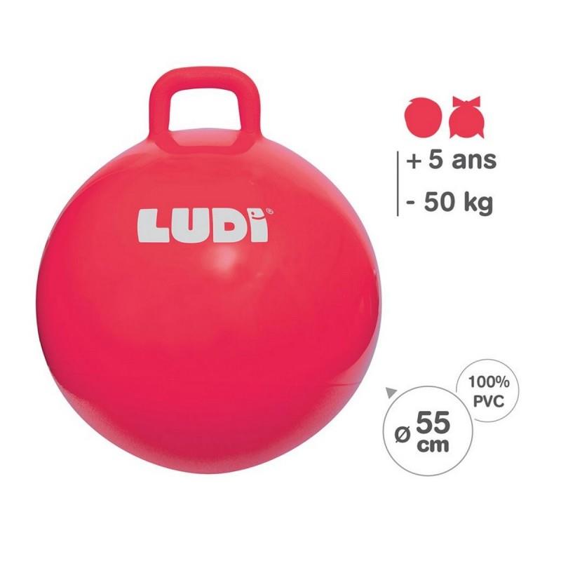 LUDI PALLONE PER SALTARE XXL ROSSO 90101.LDI