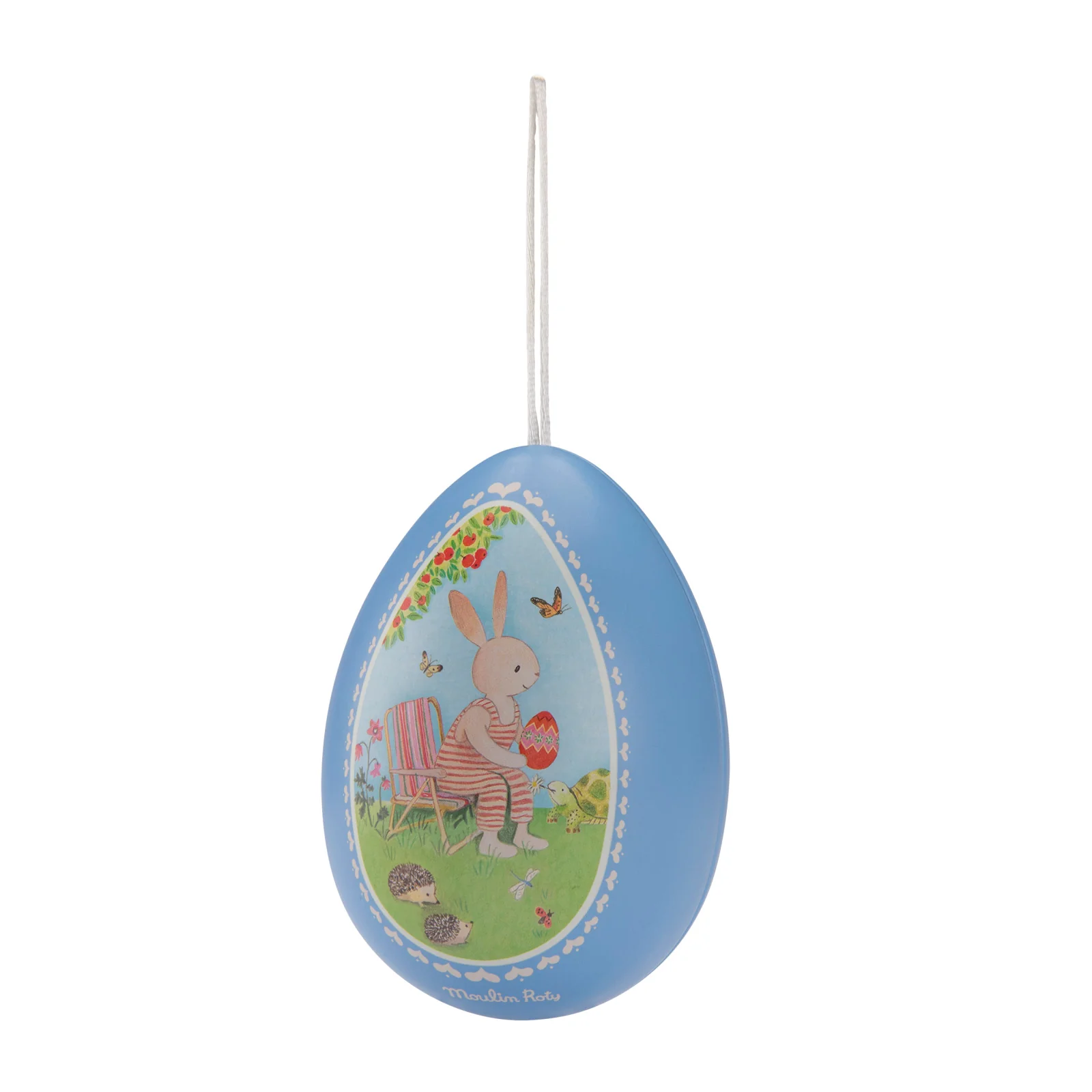 MOULIN ROTY UOVO PICCOLO BLU IN METALLO LA GRANDE FAMILLE 632306