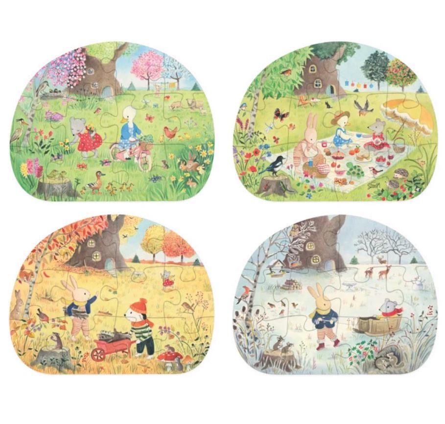 MOULIN ROTY 4 PUZZLE DELLE STAGIONI, 4X12PZ 632440