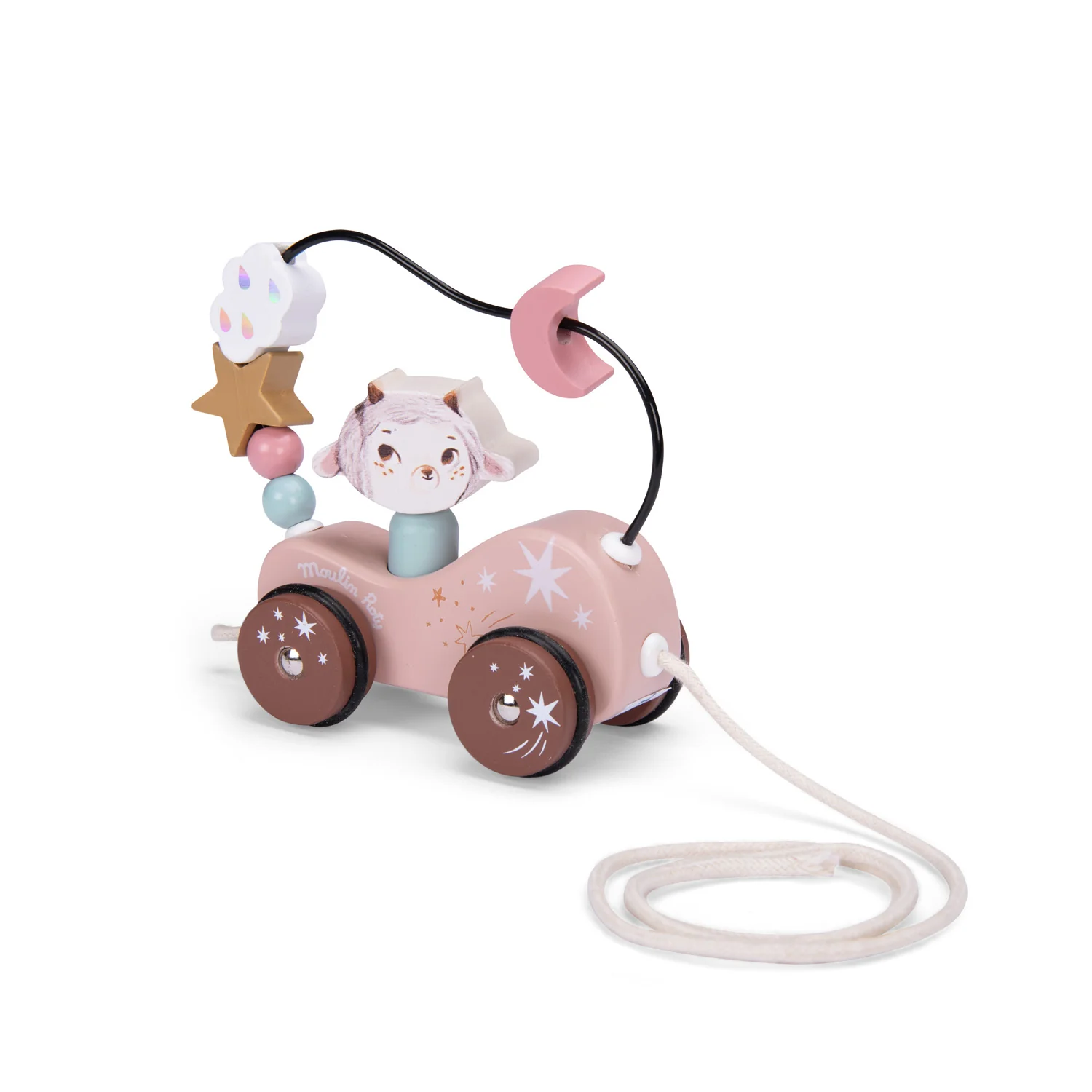 MOULIN ROTY TRENO ATTIVITÀ IN LEGNO DA TRAINARE - APRÈS LA PLUIE 715367