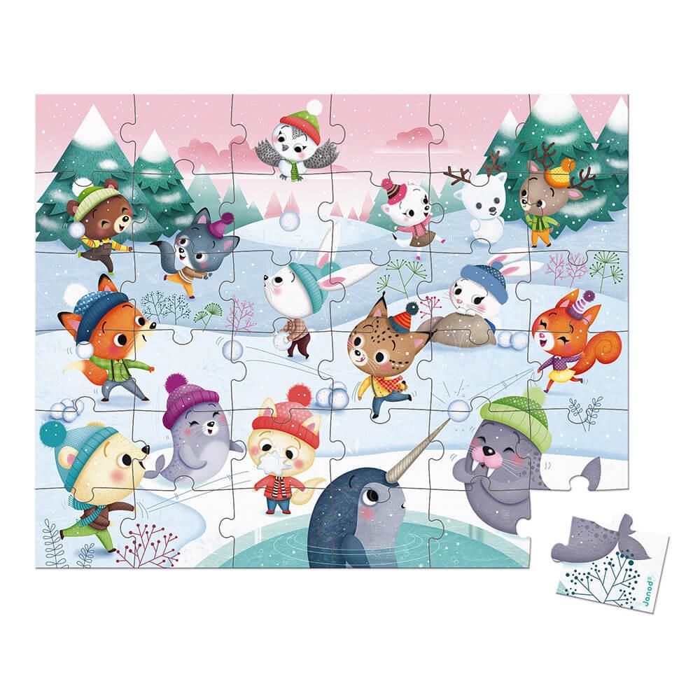 JANOD PUZZLE PALLE DI NEVE 36 PZ J02647