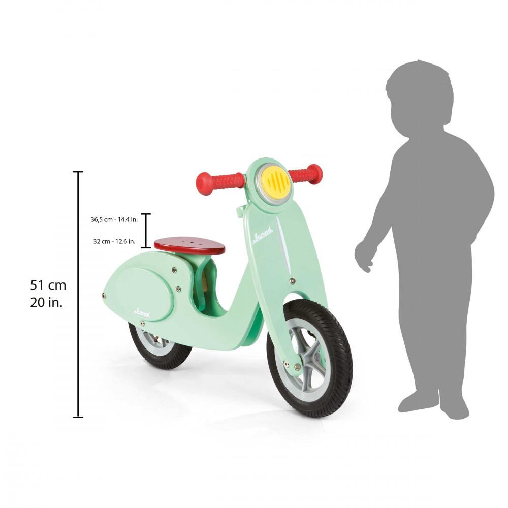 JANOD BICICLETTA SCOOTER COLOR MENTA IN LEGNO J03243