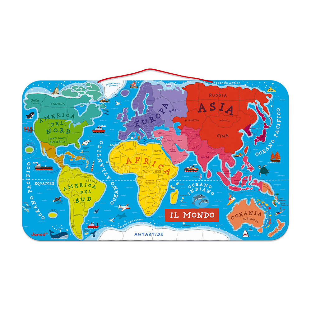 JANOD PUZZLE MAGNETICO DEL MONDO 92 PZ J05513