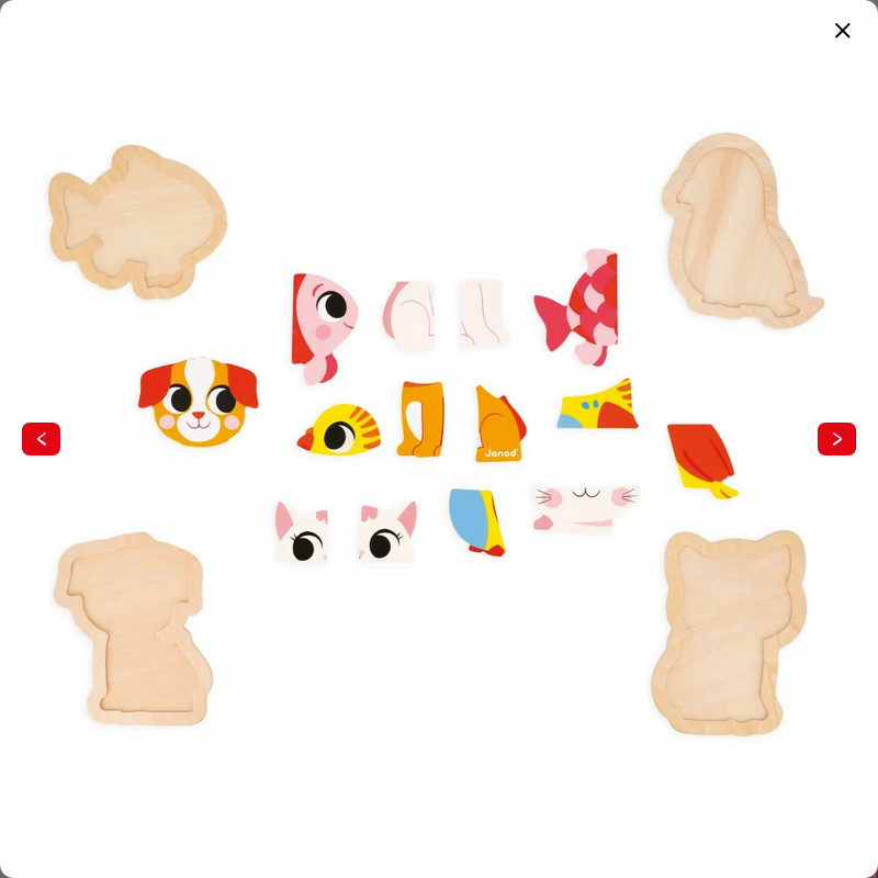JANOD ANIMALI DOMESTICI - 4 PUZZLES EVOLUTIVI IN LEGNO J07115 JANOD ANIMALI DOMESTICI - 4 PUZZLES EVOLUTIVI IN LEGNO J07115