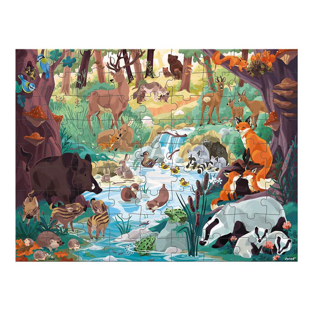 JANOD PUZZLE LE IMPRONTE DEGLI ANIMALI 81 PEZZI - IN COLLABORAZIONE CON IL WWF® J08628