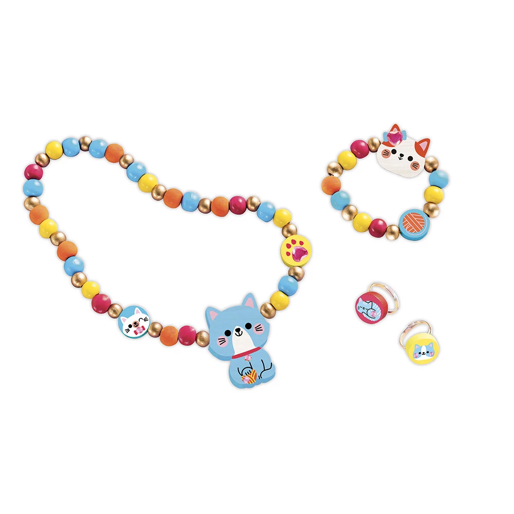 JANOD 4 GIOIELLI IN LEGNO - LITTLE CATS J09114 JANOD 4 GIOIELLI IN LEGNO - LITTLE CATS J09114