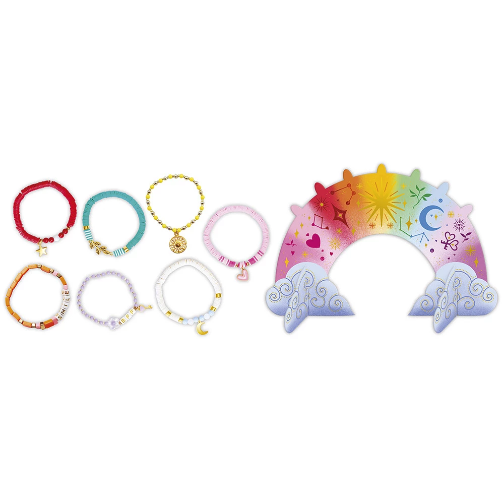 JANOD KIT CREATIVO - 7 BRACCIALETTI DELLA SETTIMANA CON ESPOSITORE ARCOBALENO J09185