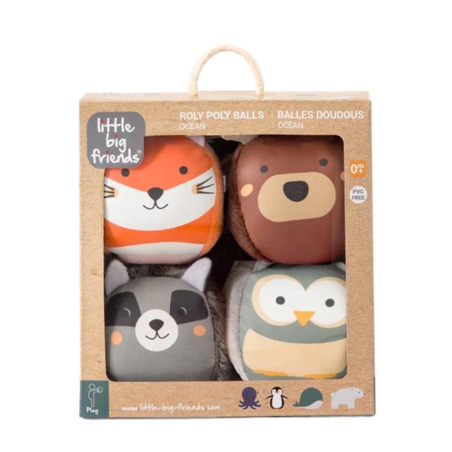 BABY TO LOVE DOOBALLS FORESTA - SET DI 4 PALLE DI PELUCHE 304454