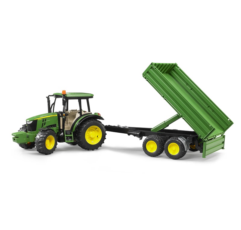 BRUDER JOHN DEERE 5115 M CON RIMORCHIO 2108